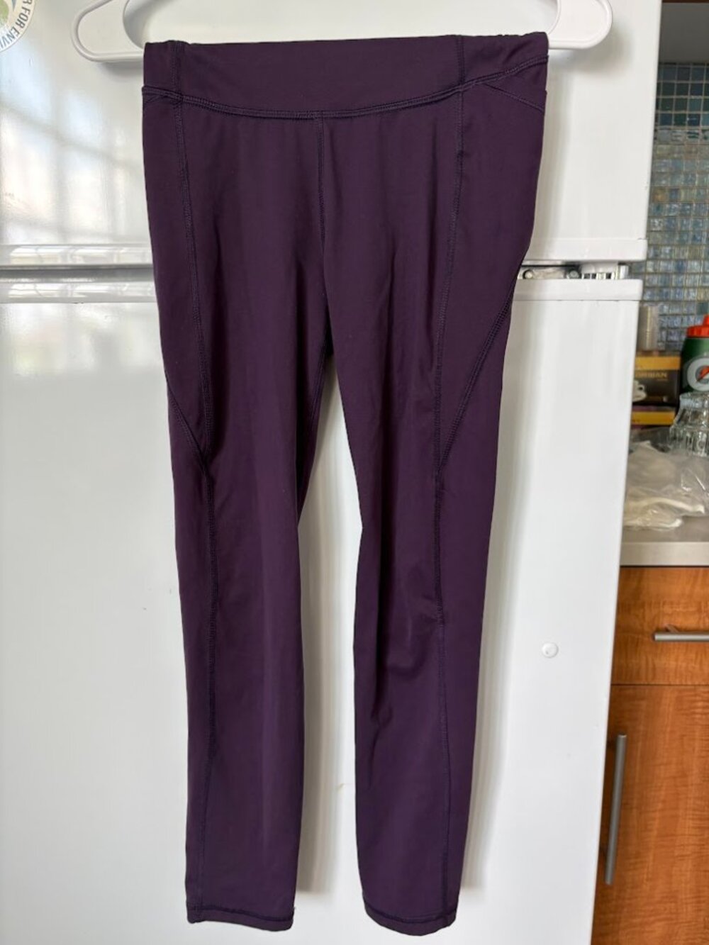 Purple Cropped Performance Leggings Size XS